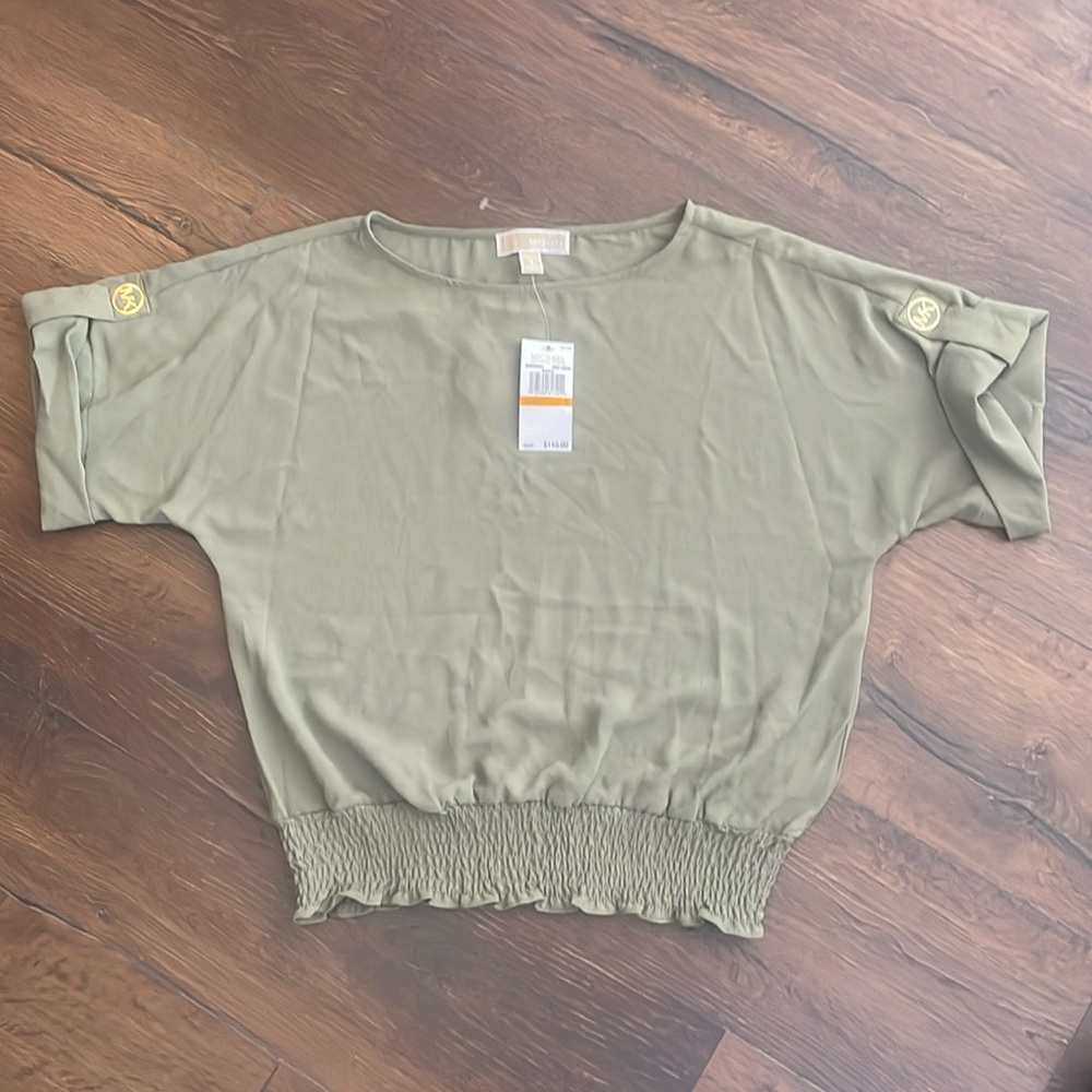 NWT Michael Kors Blouse Green S Small